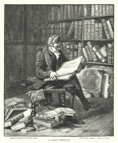 A Rare Edition (engraving) بواسطة جون آرثر لوماكس