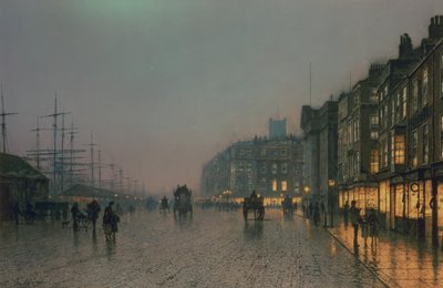 أحواض ليفربول من Wapping ، c.1870 ، بواسطة جون اتكينسون جريمساو