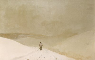الثلج والضباب (كابريس باللون الأصفر الصغرى) (زيت على قماش) بواسطة جون اتكينسون جريمساو