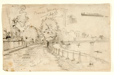 Thames at Barnes بواسطة جون اتكينسون جريمساو