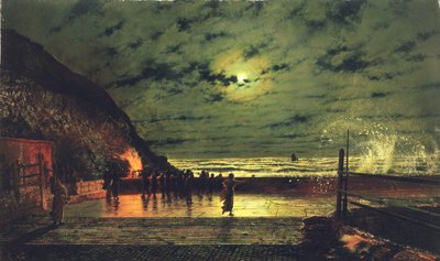 The Harbour Flare ، 1879 بواسطة جون اتكينسون جريمساو