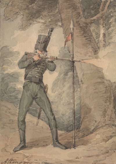 رجل بندقية في Musketry Practice بواسطة جون أوغستوس أتكينسون