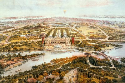 سنترال بارك ، الصيف ، تطل على الجنوب ، 1865 بواسطة جون باخمان