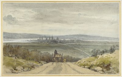 منظر لأكسفورد من Shotover Hill في Floodtime ، عندما كانت المياه خارجًا ، 10 يناير 1791 (مرحاض فوق قلم رصاص على ورق) بواسطة John Baptist Malchair