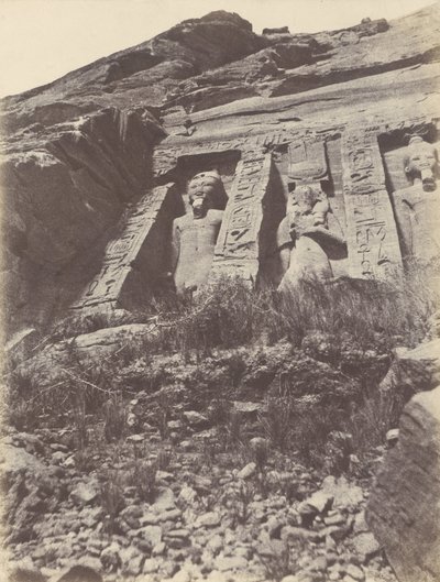 إبسامبول. Spéos d&39;Hathor ، الجزء الأيسر من الواجهة بواسطة جون بيسلي غرين