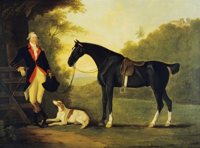 Officer of the Royal Horse Guards With His Charger and Dog بواسطة جون بست