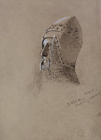 الأمير الأسود (1330-76) ، 13 ديسمبر 1859 (قلم وحبر على ورق) بواسطة جون بريت