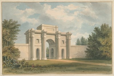 ليسترشاير - Gopsall House - The Gateway ، 1820 بواسطة جون باكلر