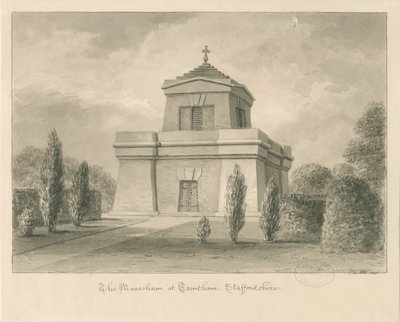 Trentham - The Mausoleum: sepia drawing بواسطة جون باكلر