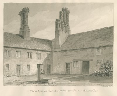 ورشيسترشاير - درويتويتش - ستاينورز كورت: رسم بني داكن ، 1833 بواسطة جون باكلر