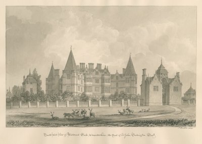 رسيسترشاير - ويستوود بارك: رسم بني داكن ، 1820 بواسطة جون باكلر