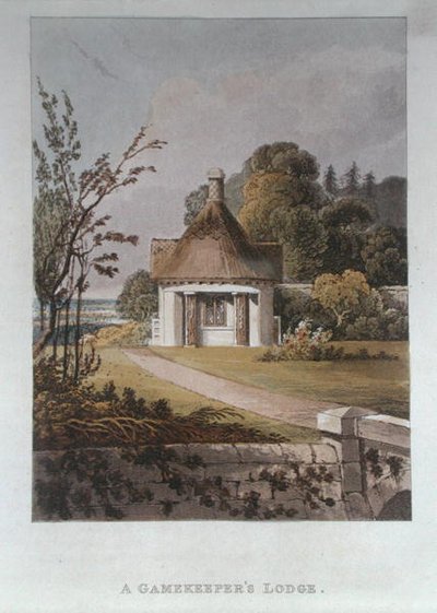 A Gamekeeper's Lodge ، من "Hints On Ornamental Gardening" بواسطة جون بوناروتي بابوورث