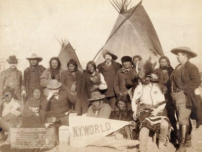 الزعماء الهنود والمسؤولون الأمريكيون في باين ريدج ، 1891 بواسطة جون سي جرابيل