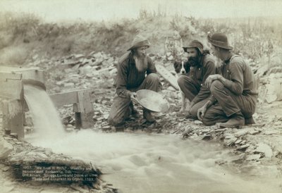 غسيل وغسل الذهب ، Rockerville ، 1889 بواسطة جون سي جرابيل