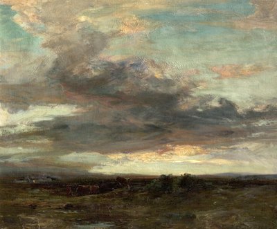 The Argyllshire Moor ، اسكتلندا ، الغروب ، 1907 بواسطة جون كامبل ميتشل