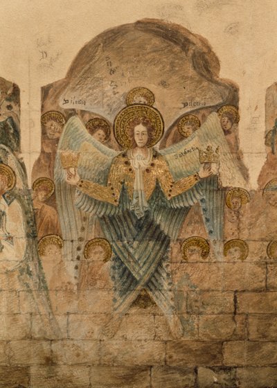 دراسة اللوحات الجدارية في دار الفصل بواسطة جون كارتر
