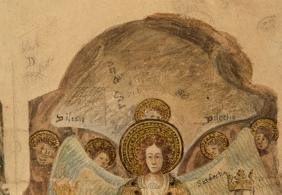 دراسة اللوحات الجدارية في دار الفصل بواسطة جون كارتر