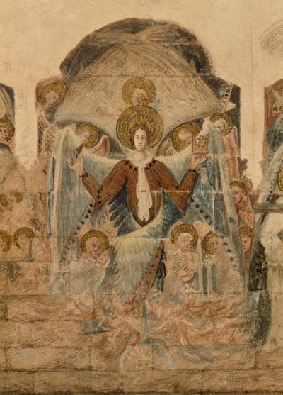 دراسة اللوحات الجدارية في دار الفصل بواسطة جون كارتر