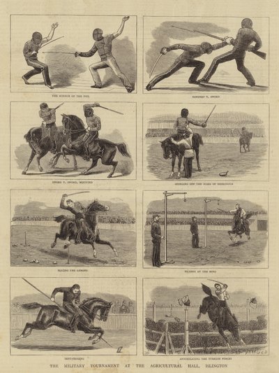 البطولة العسكرية في القاعة الزراعية ، إيسلينجتون بواسطة John Charles Dollman