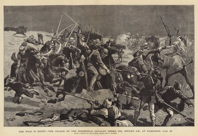 الحرب في مصر ، تهمة سلاح الفرسان الأسري بقيادة العقيد إيوارت ، في القصاصين ، 28 أغسطس بواسطة جون تشارلتون