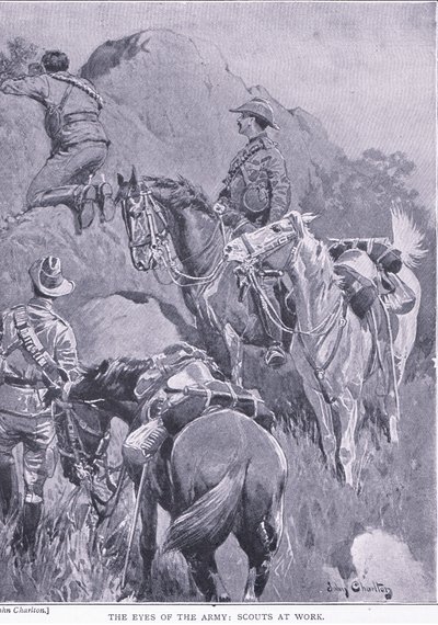 عيون الجيش ، الكشافة في العمل ، من بعد بريتوريا: حرب العصابات التي نشرتها Harmsworth Bros Limited ، 1901 بواسطة جون تشارلتون