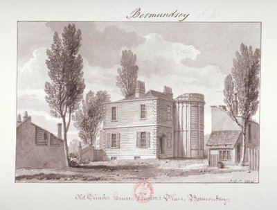 'Old Printers House ، Printers Place ، Bermondsey' ، لندن ، ١٨٢٦ بواسطة جون شيسيل بكلر