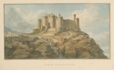 ويلز - Mouthshire - قلعة Harlech ، 1800 بواسطة جون شيسيل بكلر