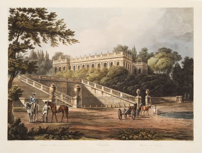 قصر تريانون ، رسم توضيحي من فرساي وباريس وسانت دينيس ، حانة. 1805 (أكواتينت) بواسطة جون كلود ناتس