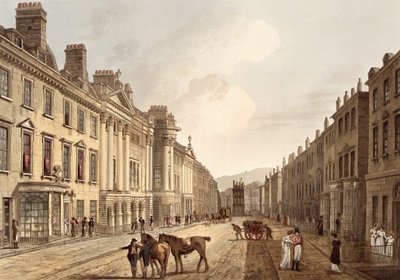 شارع ميلسوم ، من "حمام مصور بسلسلة من المشاهدات" ، نقش بواسطة حانة جون هيل (1770-1850). بقلم ويليام ميللر ، 1805 (أكواتينت) بواسطة جون كلود ناتس