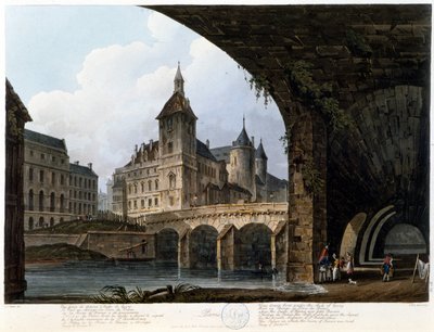 باريس: Le Pont au Change - in "" Paris see by JC Mats "، ed. ميلر ، لندن بواسطة جون كلود ناتس