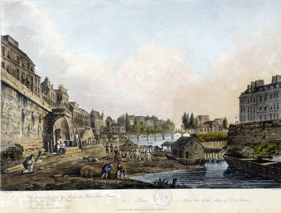باريس: Vue du Pont Notre-Dame - في "Paris see by JC Mats"، ed. ميلر ، لندن بواسطة جون كلود ناتس