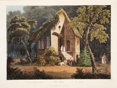 Petit Trianon ، The Boudoir ، التوضيح من فرساي ، باريس وسانت دينيس ، حانة. 1805 (أكواتينت) بواسطة جون كلود ناتس