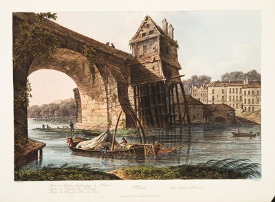 St Cloud ، Water Engine ، توضيح من فرساي ، باريس وسانت دينيس ، حانة. 1809 (أكواتينت) بواسطة جون كلود ناتس