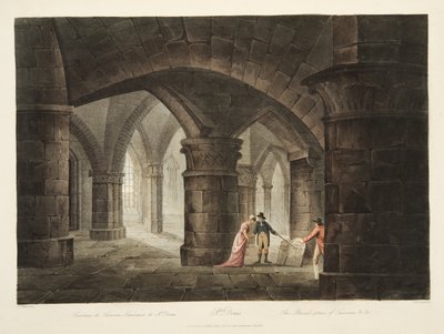 مكان دفن تورين ، صورة توضيحية من فرساي وباريس وسانت دينيس. 1809 (أكواتينت) بواسطة جون كلود ناتس