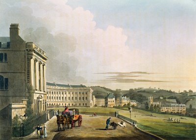 الهلال ، من "حمام مصور بسلسلة من المشاهدات" ، نقش بواسطة حانة جون هيل (1770-1850). بقلم ويليام ميللر ، 1804 (أكواتينت) (لمزيد من التفاصيل انظر 92989) بواسطة جون كلود ناتس