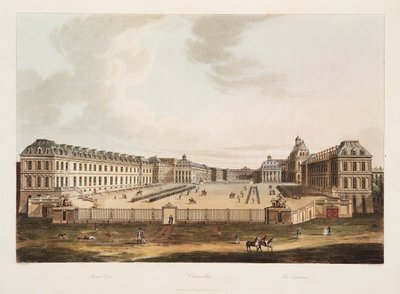 المدخل ، رسم توضيحي من فرساي ، باريس وسانت دينيس ، حانة. 1805 (أكواتينت) بواسطة جون كلود ناتس
