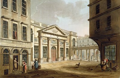 غرفة المضخة ، من "حمام مصور بسلسلة من المشاهدات" ، نقش بواسطة حانة جون هيل (1770-1850). بقلم ويليام ميللر ، 1804 (أكواتينت) بواسطة جون كلود ناتس