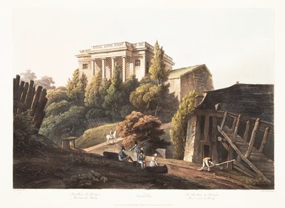 فرساي ، Pavillion of Lucienne ، Waterworks of Marly ، توضيح من فرساي ، باريس وسانت دينيس ، حانة. 1806 (أكواتينت) بواسطة جون كلود ناتس