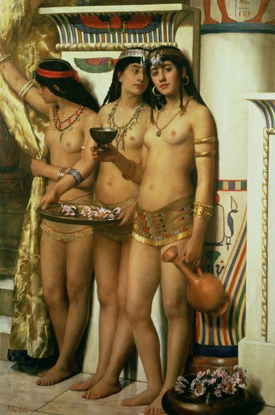 خادمة فرعون بواسطة John Collier