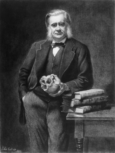 توماس هنري هكسلي (1825-1895) محفورًا بواسطة ليوبولد فلامنج (1831-1911) 1885 بواسطة جون كولير