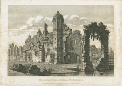 دادلي بريوري: engraving، nd [c 1821] بواسطة جون كوني