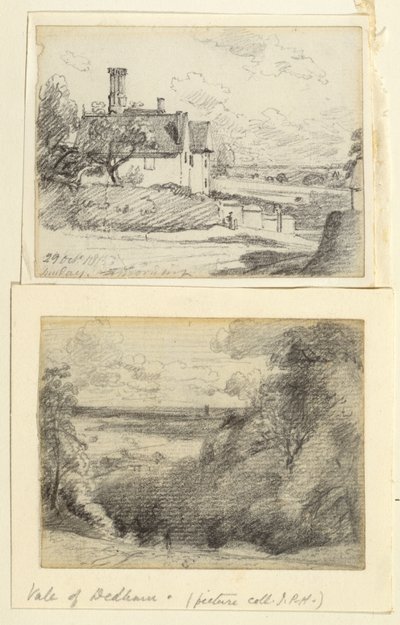 منزل مانور ، 1815 ، وديدام من بالقرب من Gun Hill ، Langham ، c.1815 بواسطة جون كونستابل