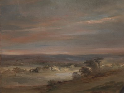 منظر على هامبستيد هيث ، في الصباح الباكر ، كاليفورنيا. 1821. بواسطة جون كونستابل