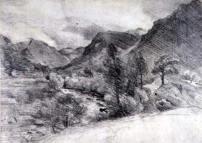 بوروديل ، مورنينغ ، حوالي عام 1806 (رسم بقلم الرصاص على ورق) بواسطة جون كونستابل