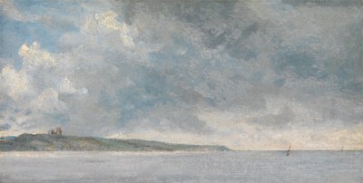 مشهد ساحلي مع Cliffs ، كاليفورنيا. 1814. بواسطة جون كونستابل