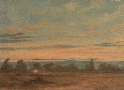 الصيف - المناظر الطبيعية المسائية ، كاليفورنيا. 1825. بواسطة جون كونستابل