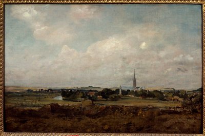 منظر لسالزبري في إنجلترا رسم لجون كونستابل (1776-1837) (ec.engl.) صن. 0،35x0،51 م باريس ، متحف اللوفر. بواسطة جون كونستابل