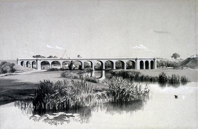 Avon Viaduct ، Wolston ، 2 يوليو 1837 (قلم وحبر وغسل على ورق) بواسطة جون كوك بورن