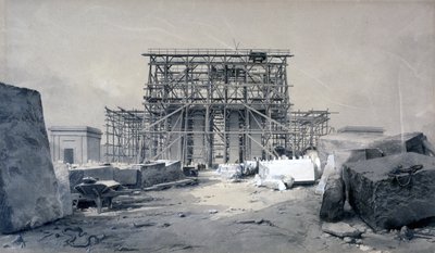 بناء قوس يوستن ، يناير 1838 (قلم وحبر وغسل على ورق) بواسطة جون كوك بورن