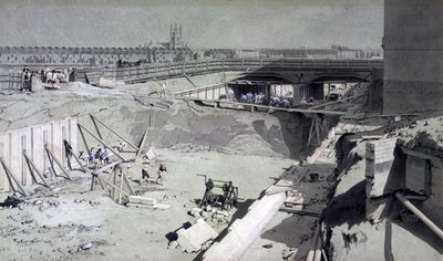 جسر هامبستيد رود ، من جانب كامدن ، 16 أغسطس 1836 (قلم وحبر وغسل على ورق) بواسطة جون كوك بورن